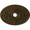 Ekena Millwork Alexa Ceiling Medallion (Canopies up to 5 5/8"), 30 3/4"W x 21 1/4"H x 3 7/8"ID x 1 5/8"P, Brass CM21X30ALBRS - alternate 1